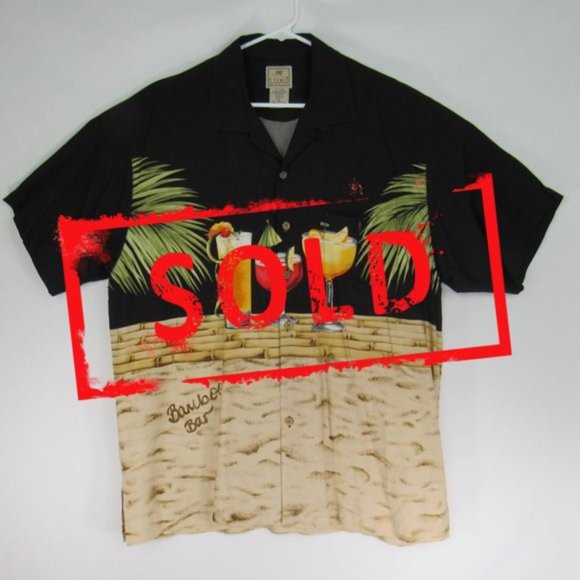 Luau Other - Luau Hawaiian Shirt Tropical Drinks Men’s Size XL